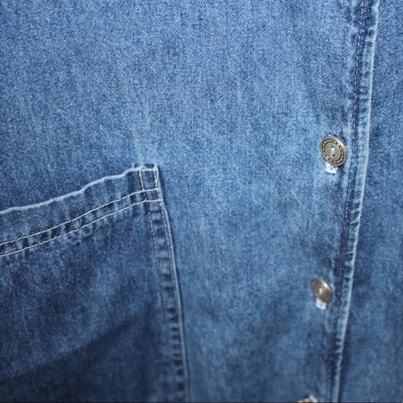 Vintage button up jean dress - Picture 6 of 7